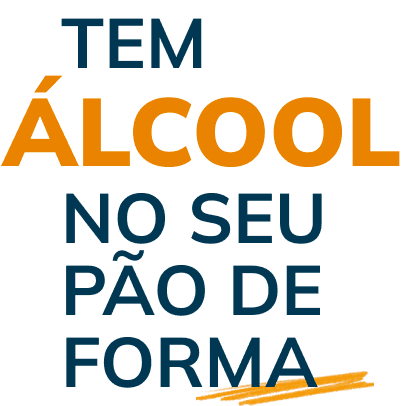 Tem álcool no seu pão de forma